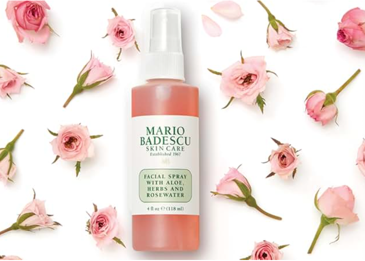 Mario Badescu Facial Spray with Aloe, Herbs and Rose Water for All Skin Types, Face Mist that Hydrates, Rejuvenates & Clarifies